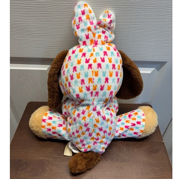 Dan Dee 12" Seated Puppy Dog Bunny Rabbit Ears Costume Pajamas Stuffed Plush - Picture 2 of 7